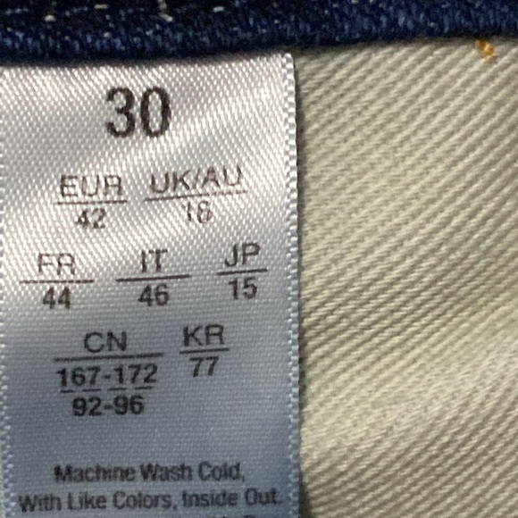 NWT SPANX THE SIGNATURE STRAIGHT SIZE30 Dark Indigo Women's Jeggings side Zipper - Picture 3 of 13